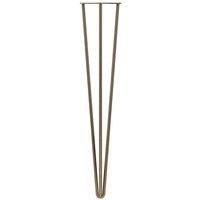 Rothley 710Mm 3 Pin Hairpin Leg Antique Brass Set Of 2