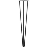 Rothley 710Mm 3 Pin Hairpin Leg Matt Black Set Of 4