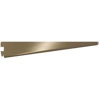Rothley Twin Slot Shelving Kit In Antique Brass 12 Inch Brackets And 78 Inch Uprights