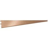 Rothley Twin Slot Shelving Kit In Bright Copper 10 Inch Brackets And 63 Inch Uprights