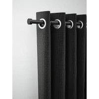 Rothley Extendable Curtain Pole Kit with Stud Finials - Matt Black 71-120cm