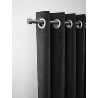 Rothley Extendable Curtain Pole Kit with Stud Finials - Shiny Gun Metal 125-216cm