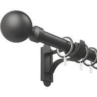 Rothley Matt Black Curtain Rings- Box of 10