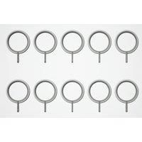 Rothley Matt White Curtain Rings - Box of 10
