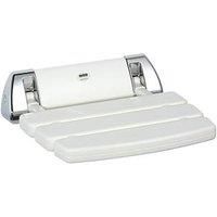 Mira Shower Seat White Foldable Wall Mounted Bathroom Seat Max Load 95.5kg