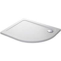 Mira Flight Low Left Hand Offset Quadrant Shower Tray - 1200X900mm 0 Upstands with Waste