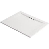 Mira Flight Level Rectangle Shower Tray 1000x800 Low Profile White Anti Slip