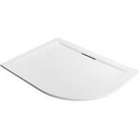Mira Flight Level Offset Quadrant Shower Tray LH White 1200 x 900 x 25mm (238PJ)