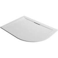 Mira Flight Level Safe Offset Quadrant Shower Tray LH White 1200mm x 900mm x 25mm (287PJ)