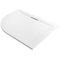Mira Flight Level Offset Quadrant Shower Tray RH White 1200 x 900 x 25mm (754PJ)