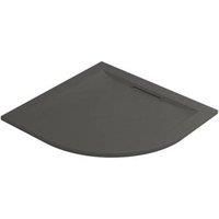 Mira Flight Level Quadrant Shower Tray Slate Effect - 900 x 900mm with Waste