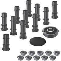 Mira Flight Level Tray Riser Leg Set Black / Grey 11 Pieces (460PJ)