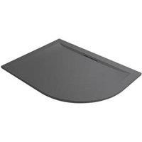 Mira Flight Level Offset Quadrant Shower Tray LH Slate Grey 1200 x 900 x 25mm (796PJ)