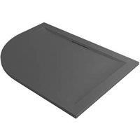 Mira Flight Level Offset Quadrant Shower Tray RH Slate Grey 1200 x 900 x 25mm (496PJ)