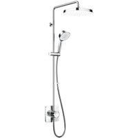 Mira Opero Bathroom Thermostatic Mixer Shower Chrome Twin Adjustable Head Modern