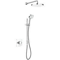 Mira Evoco Thermostatic Mixer Shower with Adjustable & Drencher Heads - Chrome 1.1967.002