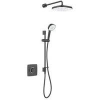 Mira Evoco Dual Thermostatic Mixer Shower with Adjustable & Fixed Heads - Matt Black 1.1967.003