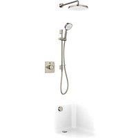 Mira Evoco Bath Filler & Dual Thermostatic Mixer Shower - Brushed Nickel 1.1967.011