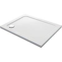 Mira Flight Low Rectangular Stone Resin Shower Tray 1200 x 800mm with Corner Waste