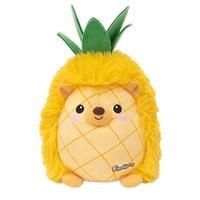 FOODIBLES Pineapple Hedgehog soft cuddly plush toy, this stuffed animal toy is a 20cm tall teddy bear, Yellow