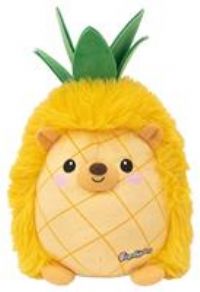 FOODIBLES Strawberry elephant soft cuddly plush toy, this stuffed animal toy is a 20cm tall teddy bear, Red