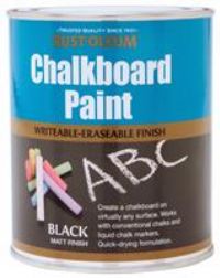 RustOleum Black Chalkboard Paint 750ml Black