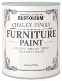 Rust-Oleum AMZ0012 A Classic, Smooth Touch Flat matt Paint Finish, Antique White, 750ml