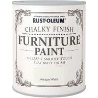 Rust-Oleum AMZ0013 A Classic, Smooth Touch Flat matt Paint Finish, Antique White, 125ml