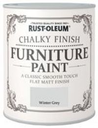 Rust-Oleum AMZ0039 A Classic, Smooth Touch Flat matt Paint Finish, Winter Grey, 750ml