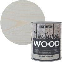 Rust-Oleum Weathered Wood Rustic Translucent Paint 750ml White Smoke Matt