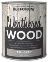 Rust-Oleum Weathered Wood Rustic Translucent Paint 750ml Ash Grey Matt