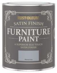 Rust-Oleum Mineral grey Satin Furniture paint 0.75L