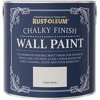 Rust-Oleum 2.5L Chalky Finish Wall Paint - 2.5L (Various Colours)