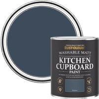 Rust-oleum Ro Kitchen Cupboard Paint Blue Print Matt 750Ml, Blue