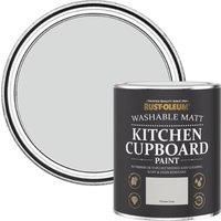 Rust-oleum Ro Kitchen Cupboard Paint Winter Grey Matt 750Ml, Grey