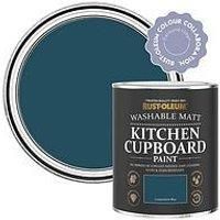 Rust-Oleum Blue Kitchen Cupboard Paint in Matt Finish - Commodore Blue 750ml