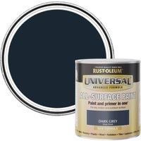 RustOleum Universal Paint Gloss Dark Grey 750ml  wilko