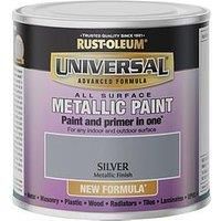 Rust-Oleum All Surface Metallic Paint - Silver - 250ml