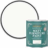 Rust-Oleum Chalk White Matt Furniture Paint, 750Ml