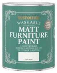 RustOleum RustOleum Matt Furniture Paint Chalk White 750Ml
