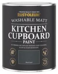 Rust-Oleum Kitchen Cupboard Paint 750ML Black Sand Exclusive to Paintpeople