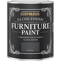 Rust-Oleum Rust-Oleum Gloss Furniture Paint Black Sand 750Ml