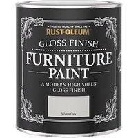 Rust-Oleum Gloss Furniture Paint Winter Grey 750Ml