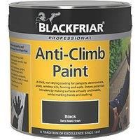 Blackfriar Anti-Climb Vandal Intruder Slippery Black Paint Aids Security 1L