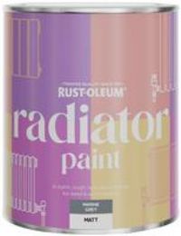 Rust-Oleum Dark Grey Heat Resistant Radiator Paint in Matt Finish - Marine Grey 750ml (SHDRCT1166)