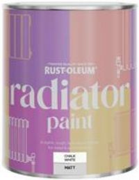 Rust-Oleum White Heat Resistant Radiator Paint in Matt Finish - Chalk White, 0.75 Liters (SHDRCT1214)