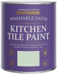Rust-Oleum Satin Kitchen Tile Paint 750ml - Laurel Green
