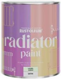 Rust-Oleum Green Heat Resistant Radiator Paint in Satin Finish - Laurel Green 750ml