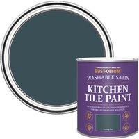 Rust-oleum Ro Kitchen Tile Paint Evening Blue Satin 750Ml, Blue