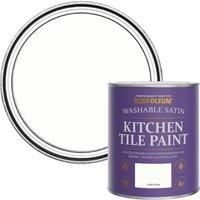 Rust-oleum Ro Kitchen Tile Paint Satin Chalk White 750Ml, White